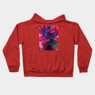 Fantastical Manga Flower Girl Kids Hoodie